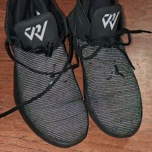 Jordan Black and White Athletic Shoes